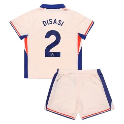 Chelsea Disasi 2 Barn Borte Draktsett 2024 25 Fotballdrakter