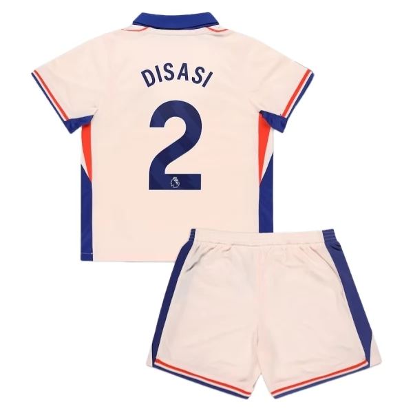 Chelsea Disasi 2 Barn Borte Draktsett 2024-25 Fotballdrakter