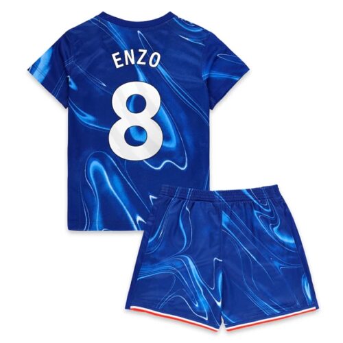 Chelsea Enzo 8 Barn Hjemme Draktsett 2024 25 Fotballdrakter