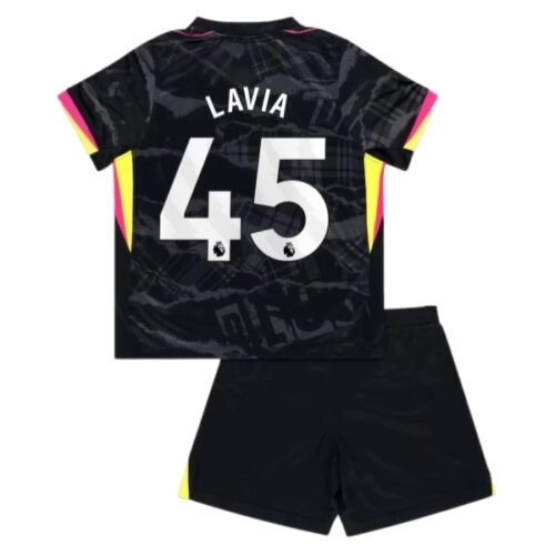 Chelsea Lavia 45 Barn Tredje Draktsett 2024 25 Fotballdrakter