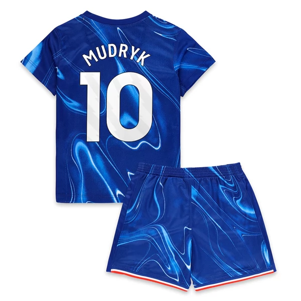 Chelsea Mudryk 10 Barn Hjemme Draktsett 2024-25 Fotballdrakter