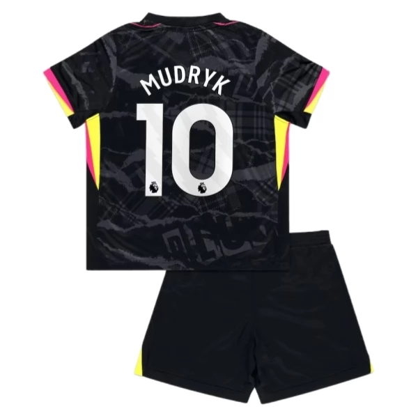Chelsea Mudryk 10 Barn Tredje Draktsett 2024-25 Fotballdrakter