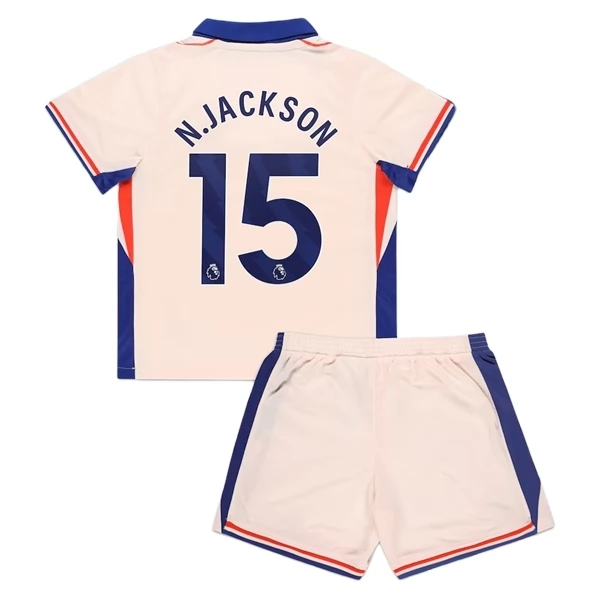 Chelsea N.Jackson 15 Barn Borte Draktsett 2024-25 Fotballdrakter
