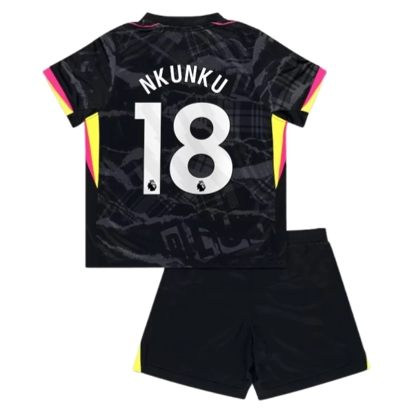 Chelsea Nkunku 18 Barn Tredje Draktsett 2024-25 Fotballdrakter