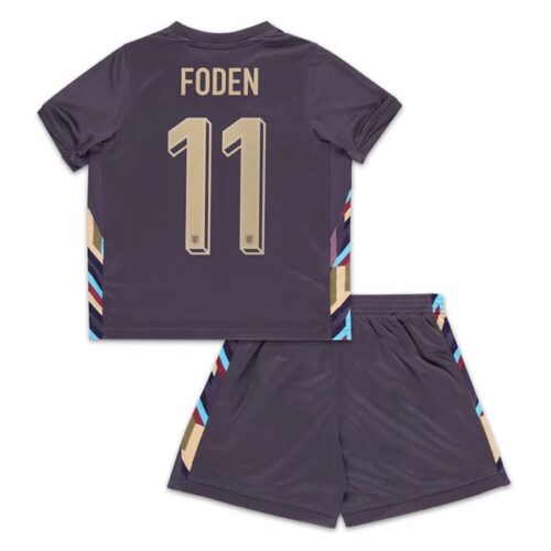 England Foden 11 Barn Borte Draktsett 2024 Fotballdrakter