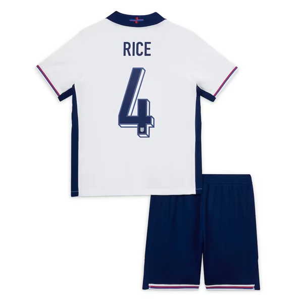 England Rice 4 Barn Borte Draktsett 2024 Fotballdrakter