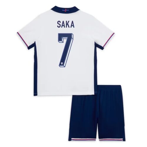 England Saka 7 Barn Hjemme Draktsett 2024 Fotballdrakter