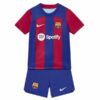 FC Barcelona Barn Hjemme Draktsett 2023 2024 Fotballdrakter