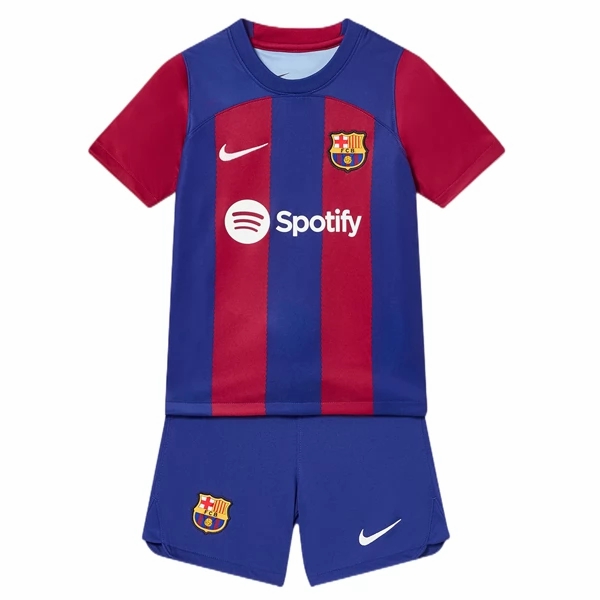 FC Barcelona Barn Hjemme Draktsett 2023 2024 Fotballdrakter