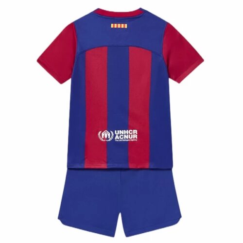 FC Barcelona Barn Hjemme Draktsett 2023 2024 Fotballdrakter
