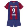 FC Barcelona Lewandowski 9 Barn Hjemme Draktsett 2023 24 Fotballdrakter
