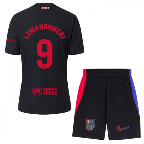 FC Barcelona Lewandowski 9 Barn Tredje Draktsett 2024-25 Fotballdrakter
