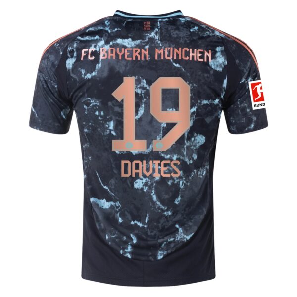 Bayern München Alphonso Davies 19 Bortedrakt 2024-25 Fotballdrakter
