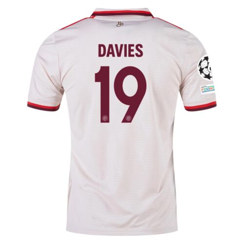 Bayern München Alphonso Davies 19 Tredjedrakt 2024 25 Fotballdrakter