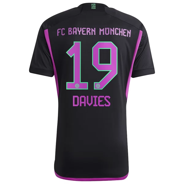 Bayern München Alphonso Davies 19 Bortedrakt 2023-24 Fotballdrakter