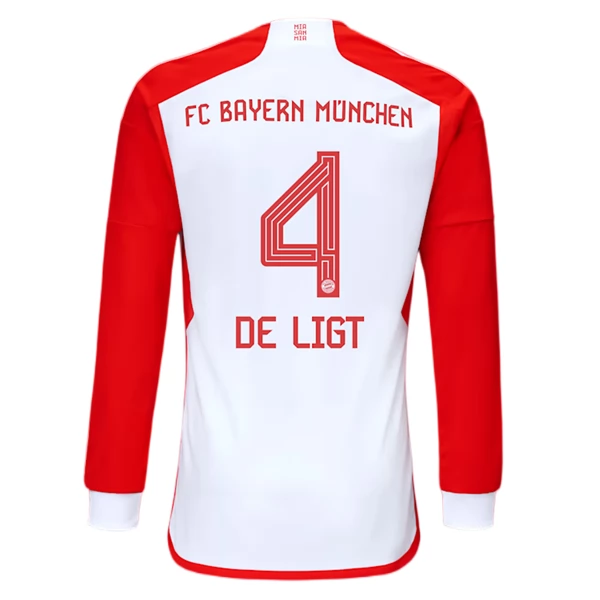 Bayern München Matthijs De Ligt 4 Hjemmedrakt 2023-24 Fotballdrakter – Langermet