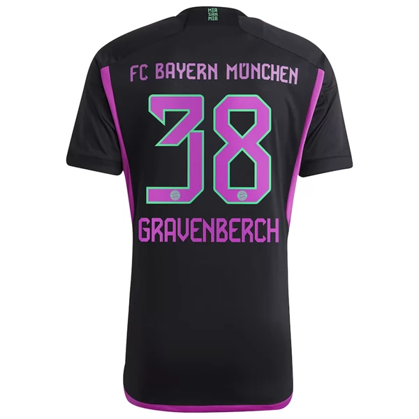 Bayern München Gravenberch 38 Bortedrakt 2023-24 Fotballdrakter