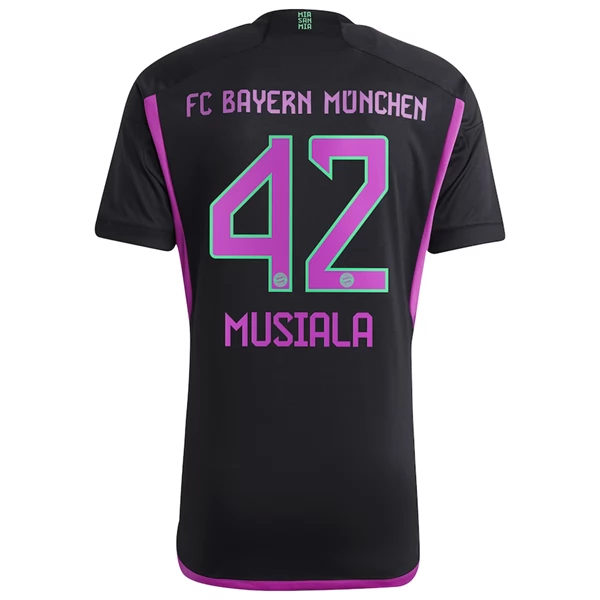 Bayern München Jamal Musiala 42 Bortedrakt 2023-24 Fotballdrakter
