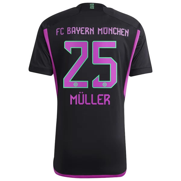 Bayern München Thomas Müller 25 Bortedrakt 2023-24 Fotballdrakter