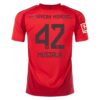 Bayern München Jamal Musiala 42 Hjemmedrakt 2024 25 Fotballdrakter