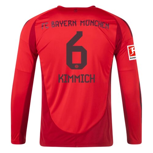 Bayern München Joshua Kimmich 6 Hjemmedrakt 2024 25 Fotballdrakter Langermet