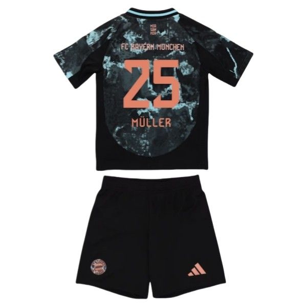 FC Bayern München Thomas Müller 25 Barn Borte Draktsett Fotball 2024-25