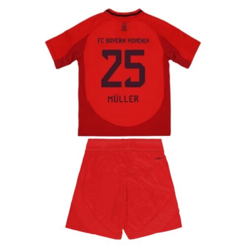 FC Bayern München Thomas Müller 25 Barn Hjemme Draktsett Fotball 2024 25