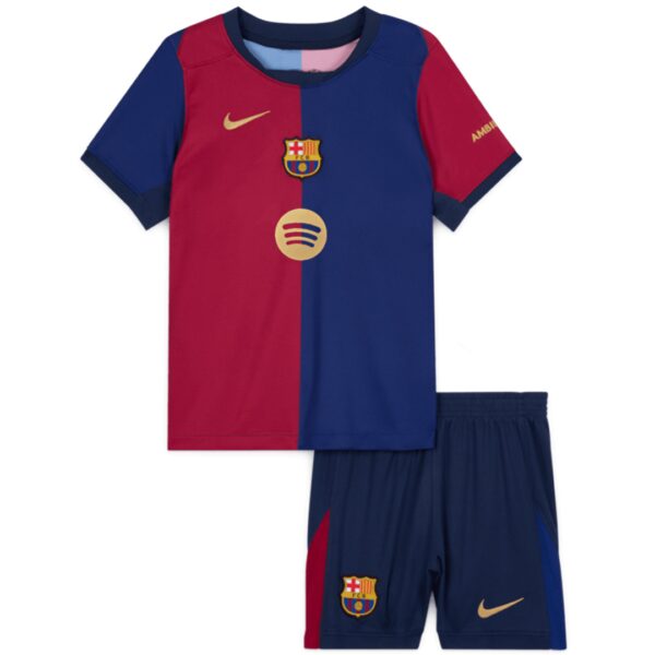 FC Barcelona Barn Hjemme Draktsett 2024-25 Fotballdrakter
