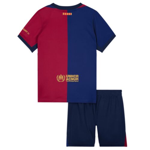 FC Barcelona Barn Hjemme Draktsett 2024 25 Fotballdrakter
