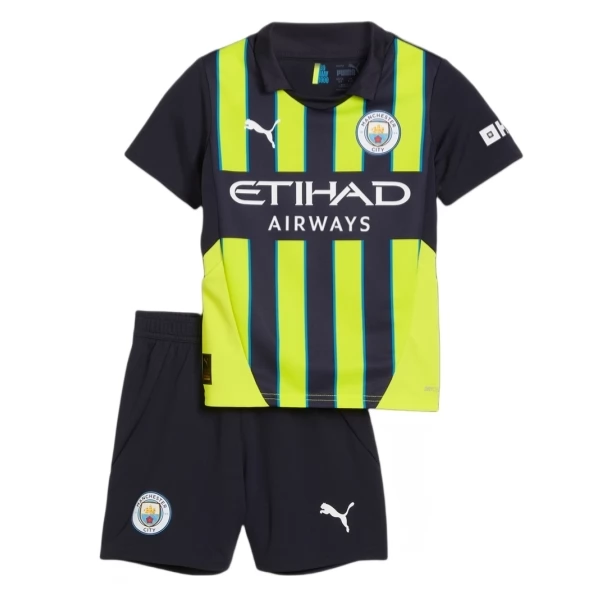 Manchester City Barn Borte Draktsett 2024-25 Fotballdrakter