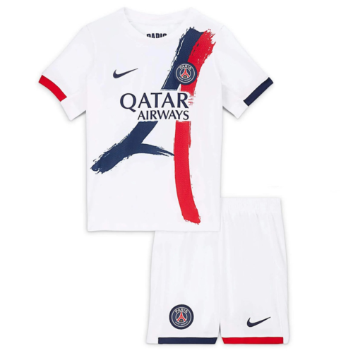 Paris Saint Germain PSG Barn Borte Draktsett 2024 25 Fotballdrakter