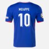 Frankrike Kylian Mbappé 10 Hjemmedrakt 2024 Fotballdrakter