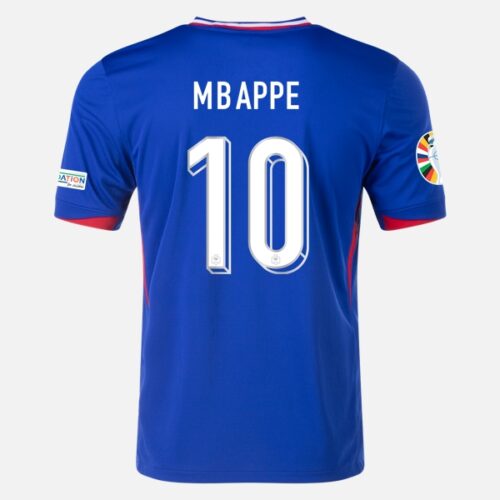 Frankrike Kylian Mbappé 10 Hjemmedrakt 2024 Fotballdrakter