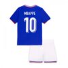 Frankrike Mbappé 10 Barn Hjemme Draktsett 2024 Fotballdrakter