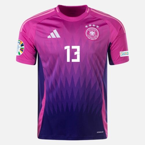 Tyskland Thomas Müller 13 Bortedrakt 2024 Fotballdrakter