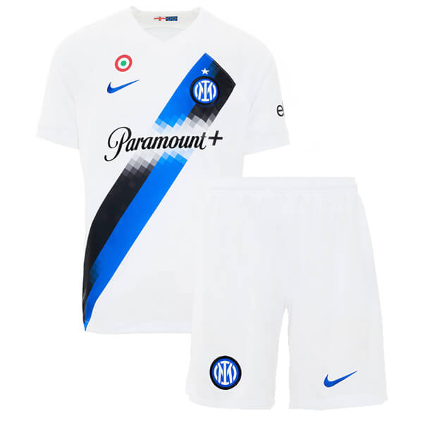 Inter Milan Barn Borte Draktsett 2023 2024 Fotballdrakter