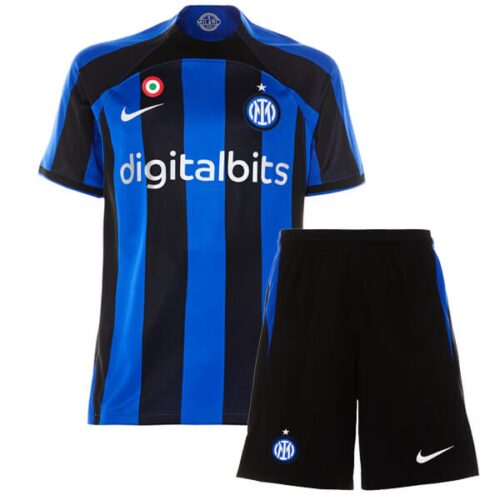 Inter Milan Barn Hjemme Draktsett 2022 23 Fotballdrakter