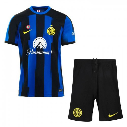 Inter Milan Barn Hjemme Draktsett 2023 2024 Fotballdrakter