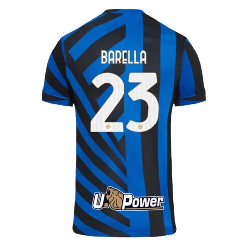 Inter Milan Nicolò Barella 23 Hjemmedrakt 2024 25 Fotballdrakter