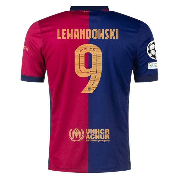 FC Barcelona Robert Lewandowski 9 Hjemmedrakt 2024-25 Fotballdrakter