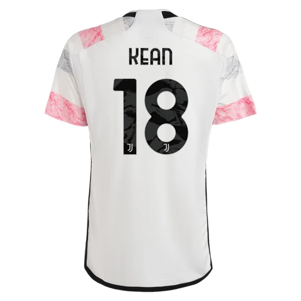 Juventus Kean 18 Bortedrakt 2023-24 Fotballdrakter