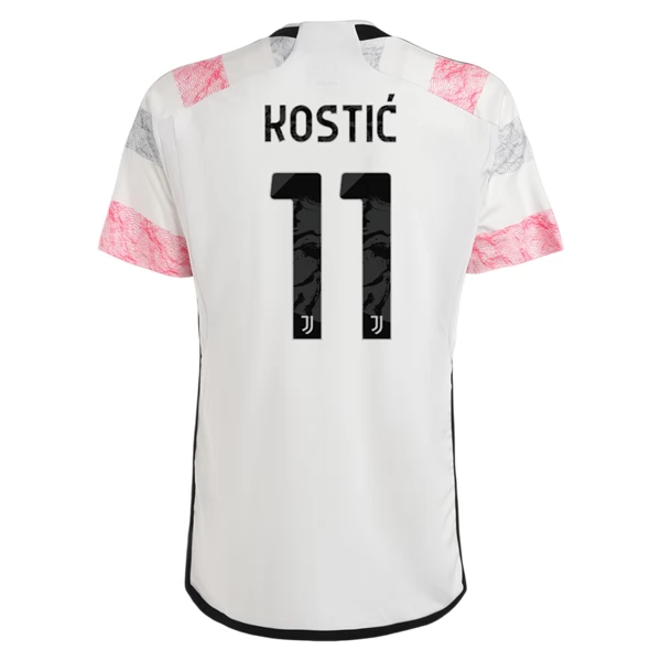 Juventus Kostic 11 Bortedrakt 2023-24 Fotballdrakter