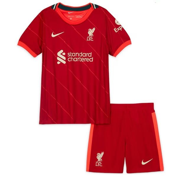 Liverpool Barn Hjemme Draktsett 2021-22 Fotballdrakter