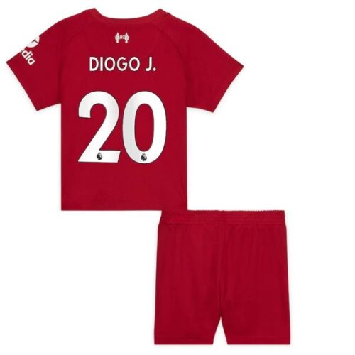 Liverpool Diogo J 20 Barn Hjemme Draktsett 2022 23 Fotballdrakter