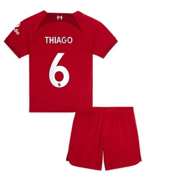 Liverpool Thiago 6 Barn Hjemme Draktsett 2022-23 Fotballdrakter