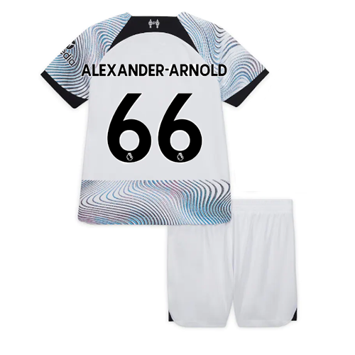 Liverpool Alexander-Arnold 66 Barn Borte Draktsett 2022-23 Fotballdrakter