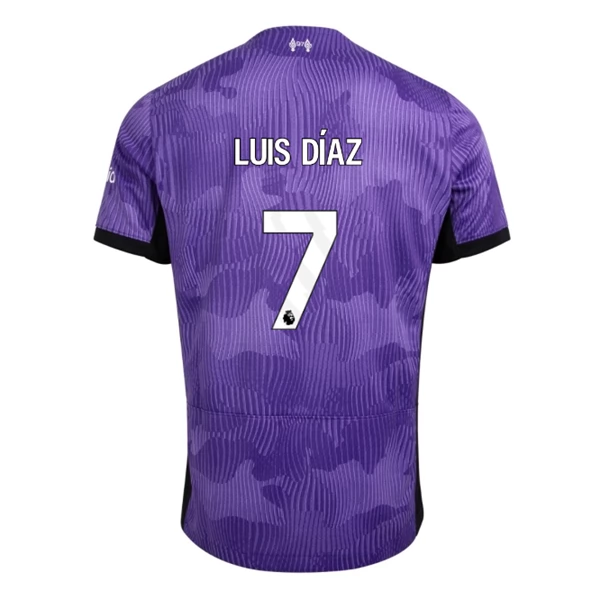 Liverpool Luis Díaz 7 Tredjedrakt 2023-24 Fotballdrakter