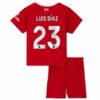 Liverpool Luis Diaz 23 Barn Hjemme Draktsett 2023 2024 Fotballdrakter