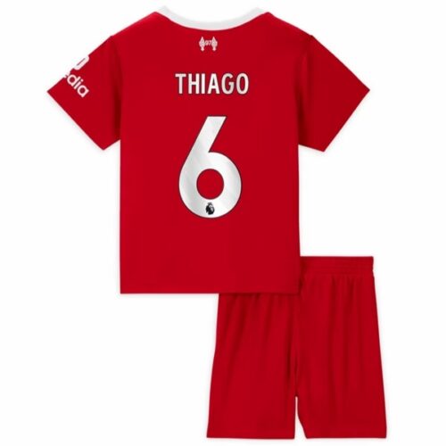 Liverpool Thiago 6 Barn Hjemme Draktsett 2023 2024 Fotballdrakter
