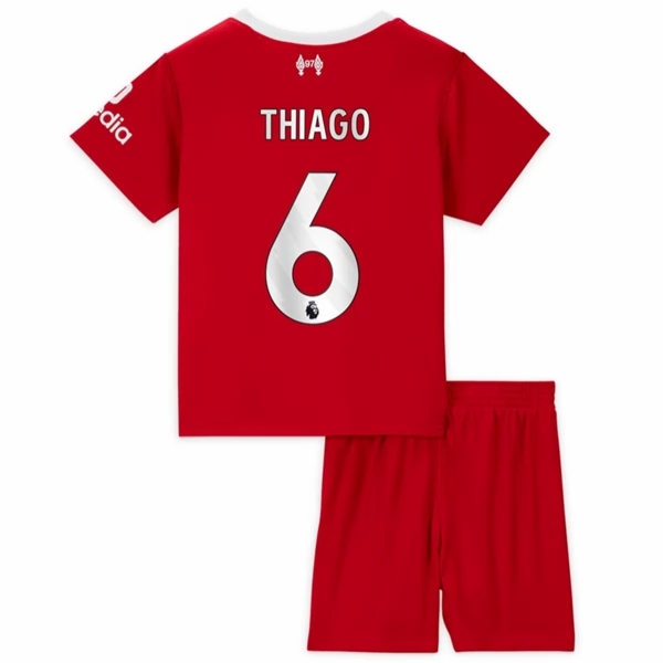 Liverpool Thiago 6 Barn Hjemme Draktsett 2023 2024 Fotballdrakter